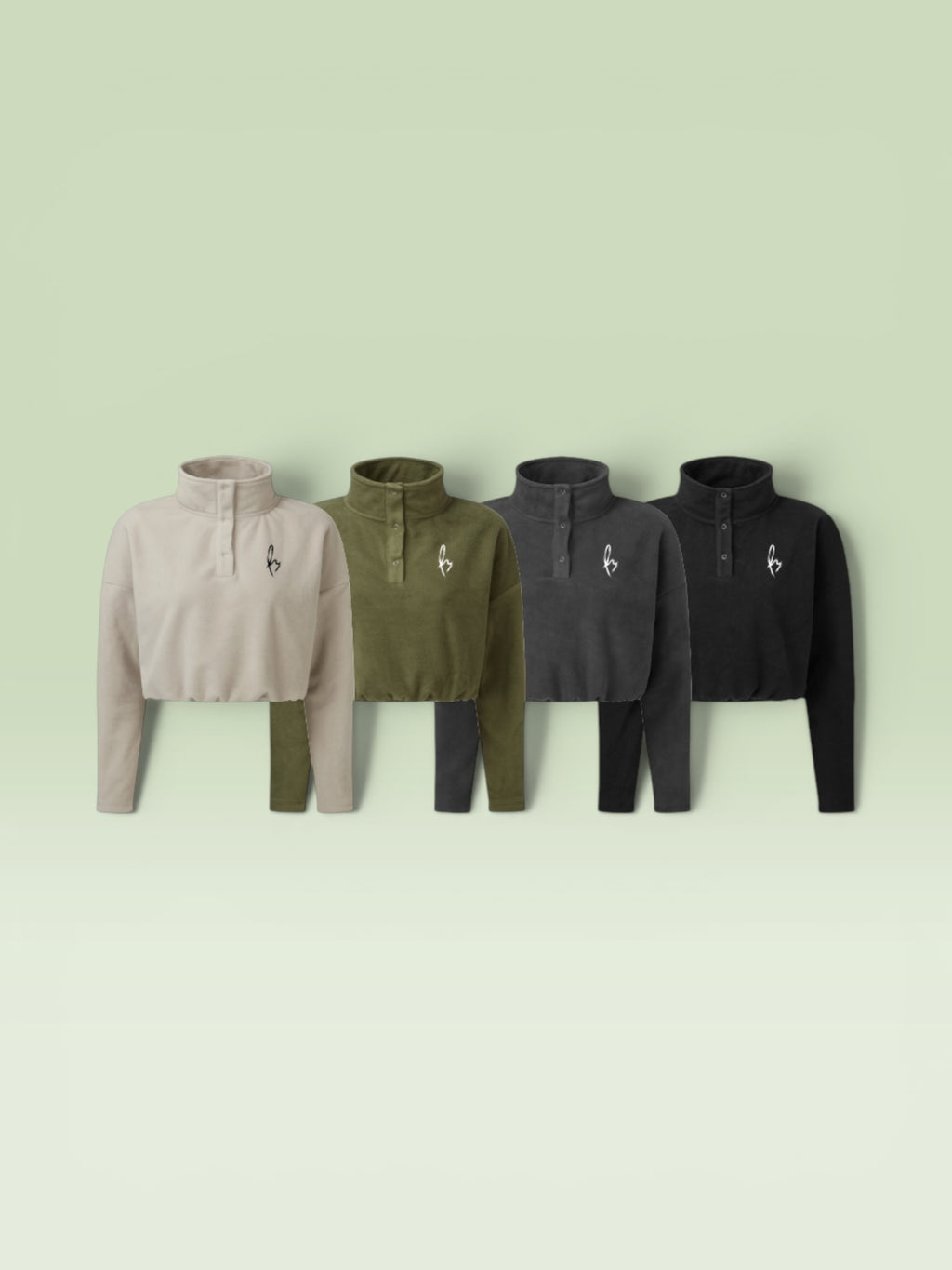 RY BENGOI WOMENS CROP 1/4 ZIP FLEECE