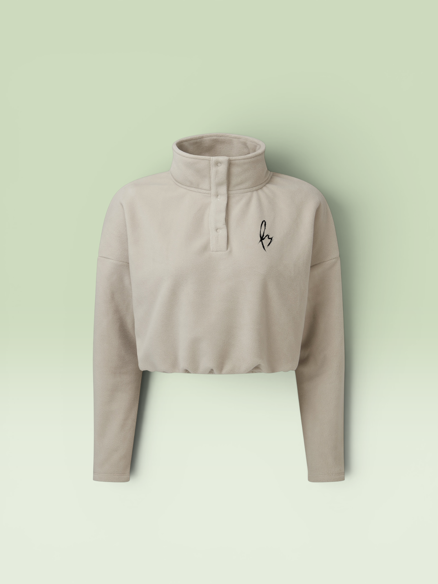 RY BENGOI WOMENS CROP 1/4 ZIP FLEECE